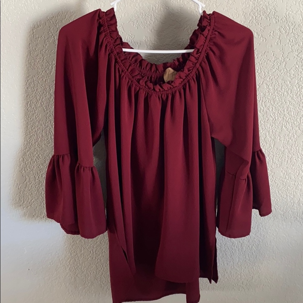 Forever Grace burgundy top